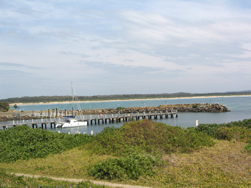 watty on jetty at Crowdy Head