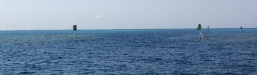 The entrance to Lady Musgrave Island, a Coral reef 35 NM off the coast near Bundaberg